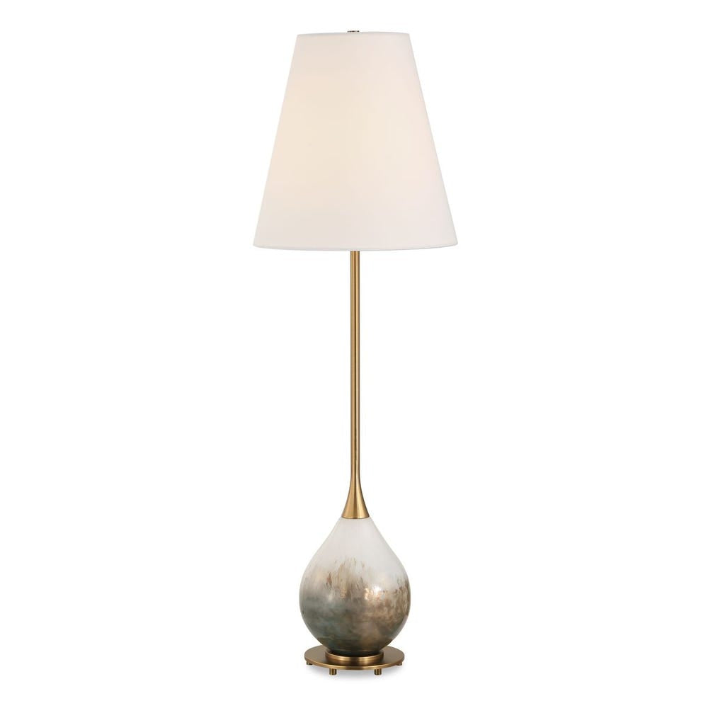 Uttermost Cardoni Smoke Bronze Glass Buffet Lamp - Image 3