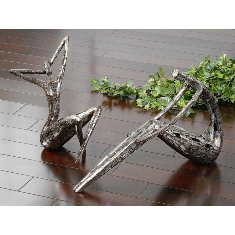 Uttermost Dahy Antiqued Silver Set of 2 Statues - Image 2
