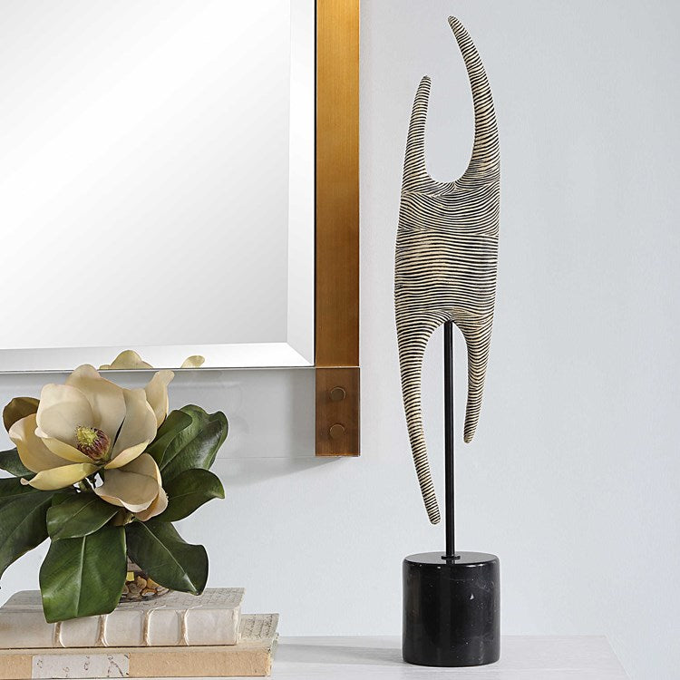 Uttermost Pochette Black and White Sculpture - Image 1