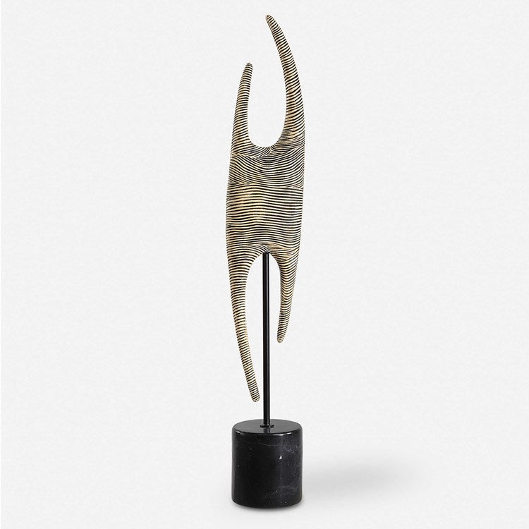 Uttermost Pochette Black and White Sculpture - Image 2