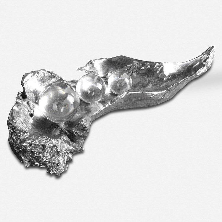 Uttermost Three Peas in a Pod Silver Sculpture - Image 2