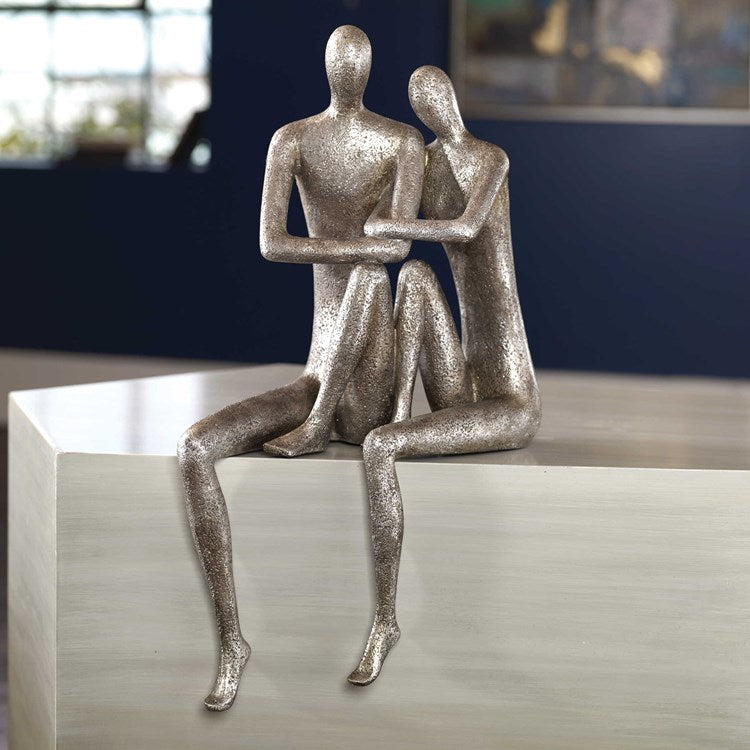 Uttermost Courtship Antique Nickel Figurine - Image 3