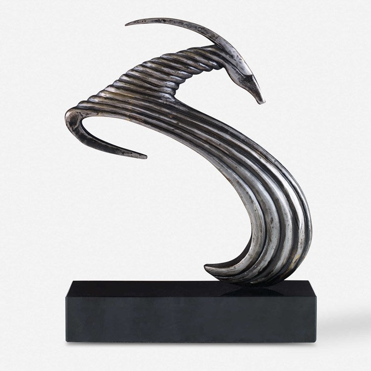 Uttermost Take the Lead Iron Ram Sculpture - Image 2