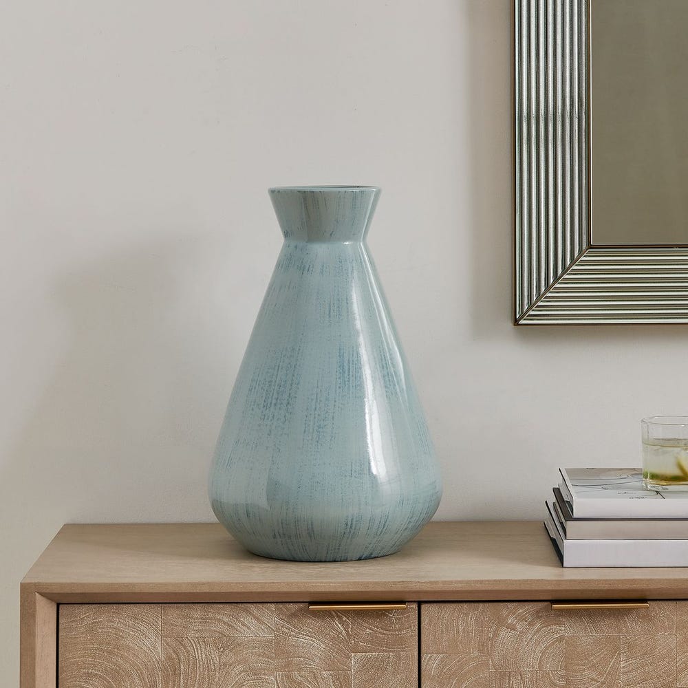 Uttermost Flare Spire Powder Blue Vase ~ Indoor And Outdoor Use - Image 2