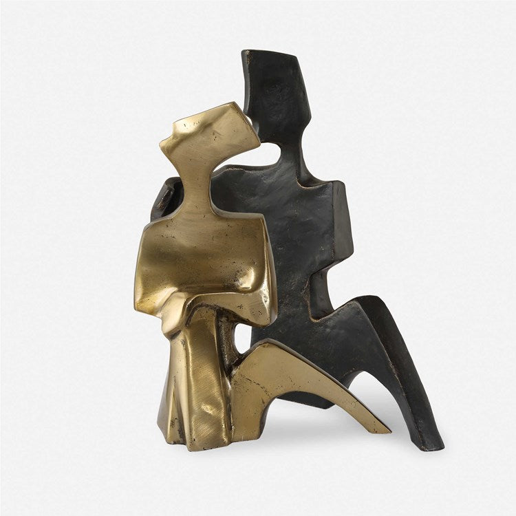 Uttermost Affection Bronze and Gold Set of 2 Sculptures - Image 3