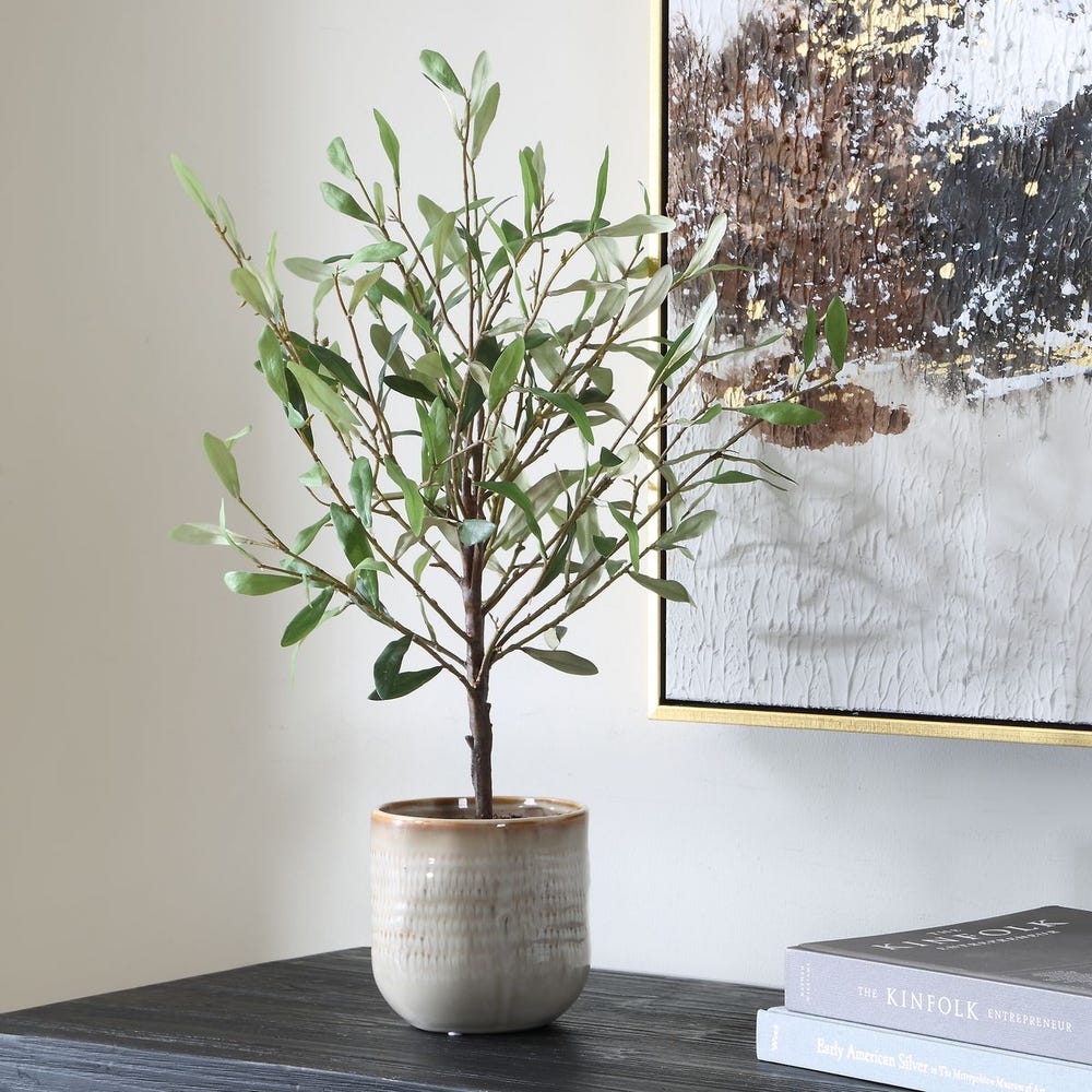 Uttermost Solea Olive Accent In Neutral Tan Tones - Image 2