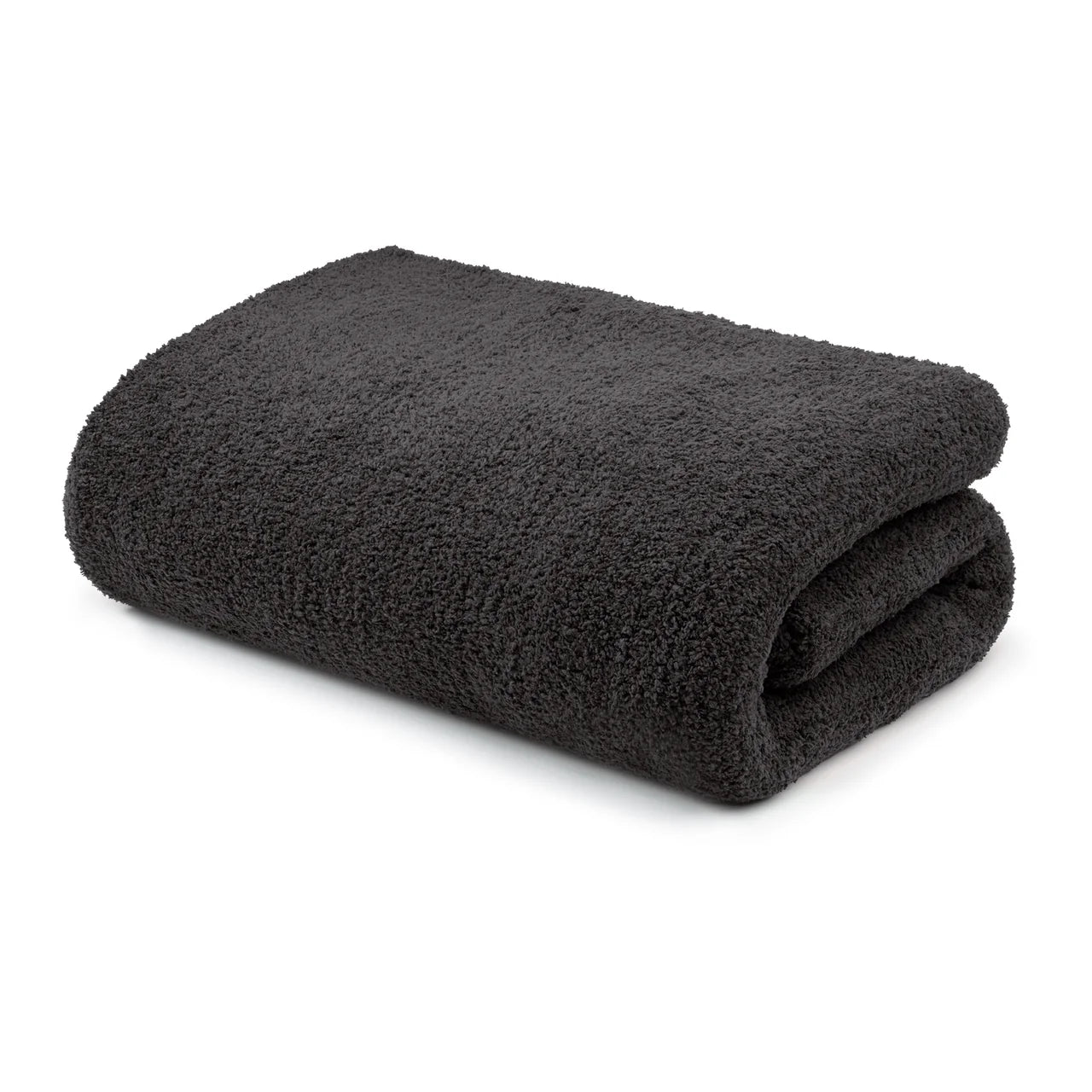 Kashwere Ultra Plush Midnight Grey Signature Solid King Blanket - Image 2