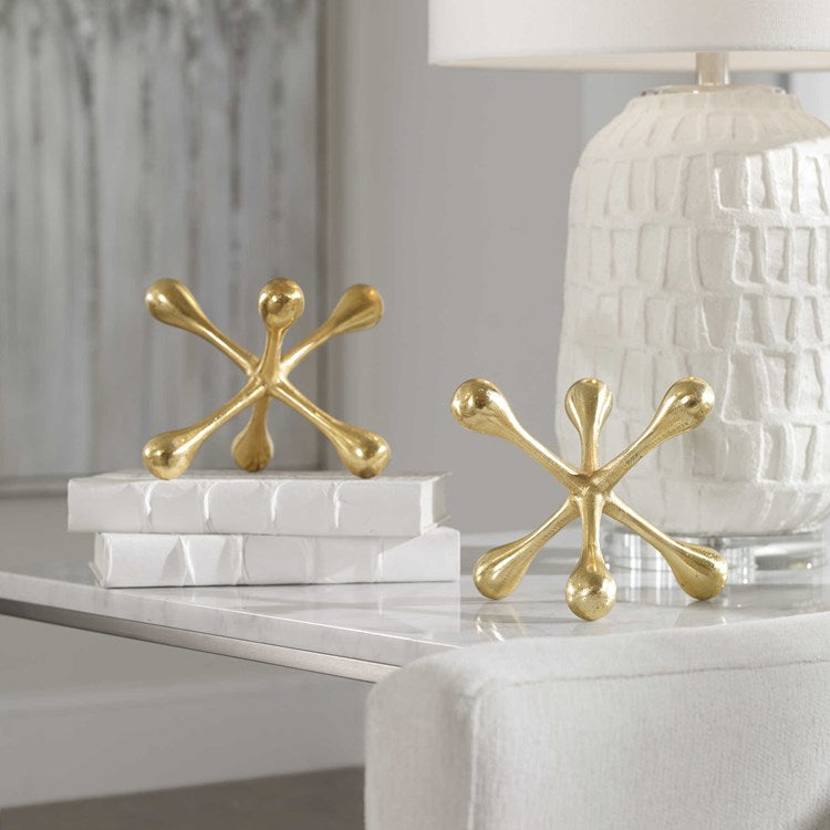Uttermost Harlan Brass Set of 2 Objects - Image 1