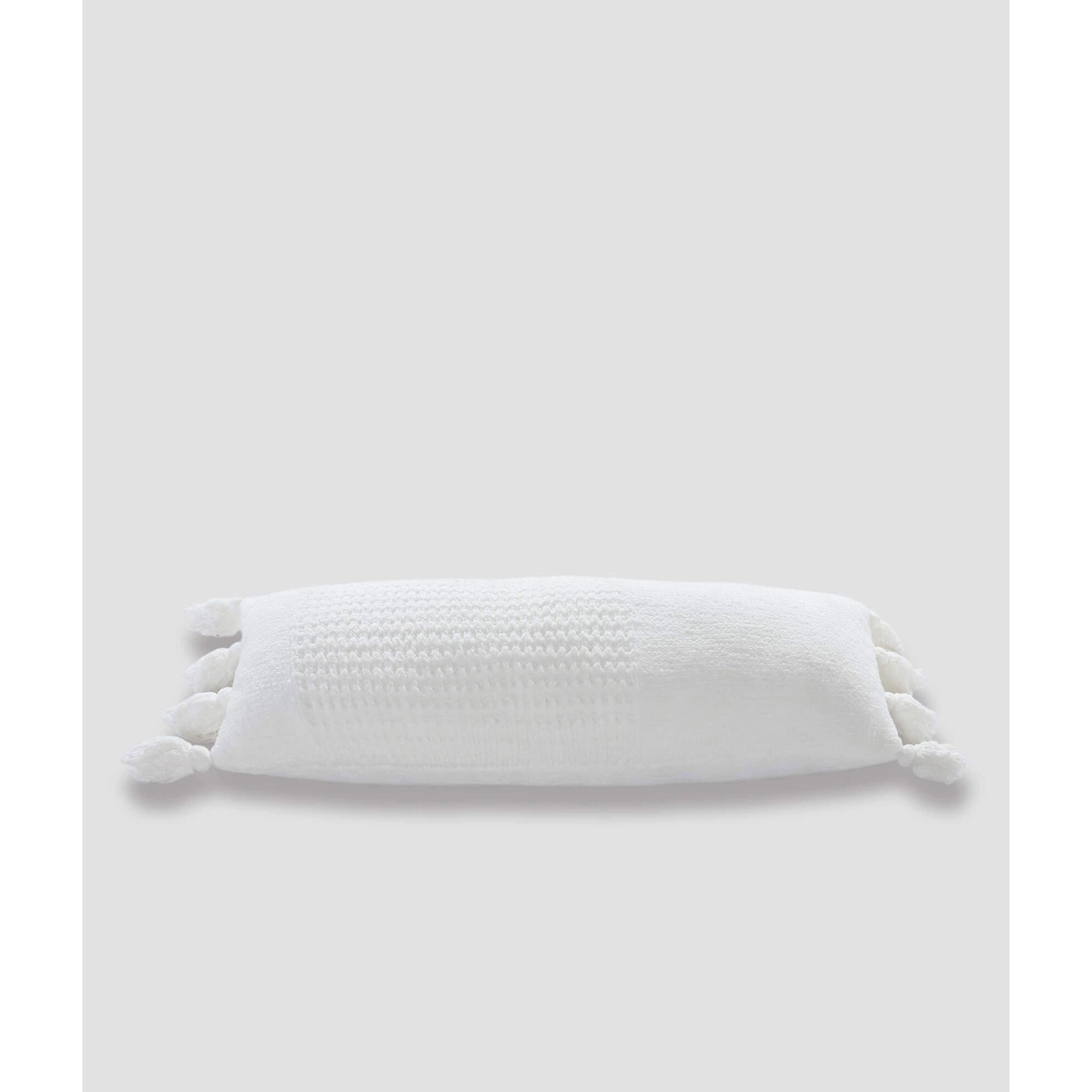 Sunday Citizen Off White Braided Pom Pom Lumbar Pillow 36 x 14 - Image 3