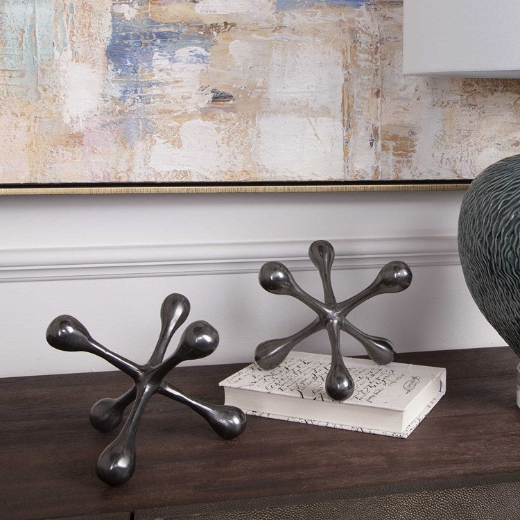 Uttermost Harlan Black Nickel Set of 2 Objects - Image 3