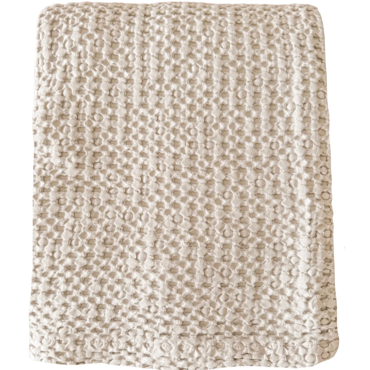 Anaya Home Stonewashed Cotton Queen Bed Blanket ~ Almond Beige ~ DREAMY BEDDING SALE ~ Limited Quantity - Image 2