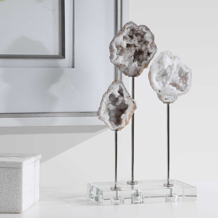 Uttermost Cyrene Natural Stone and Crystal Sculptural Object - Image 1