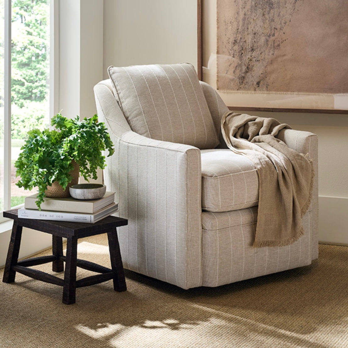 Rowe Furniture Hollins Swivel Chair~ Express Collection - Image 2