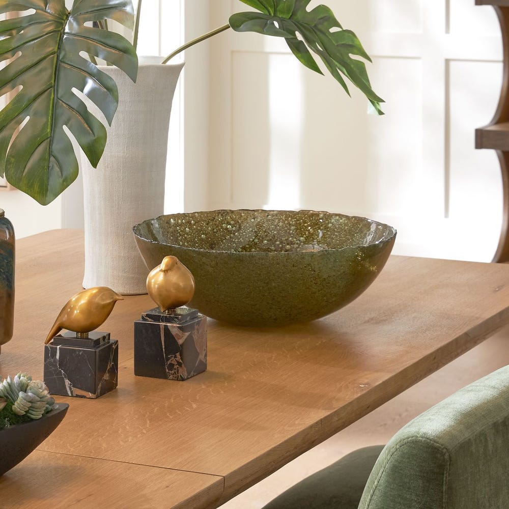 Uttermost Veridian Shimmer Earthy Tones Bowl - Image 1