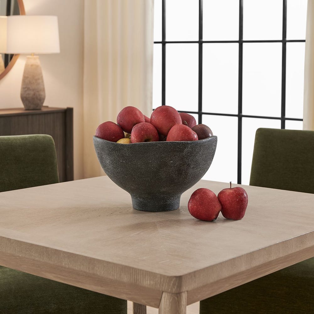 Uttermost Komorebi Matte Black Bowl ~ Indoor And Outdoor Use - Image 1