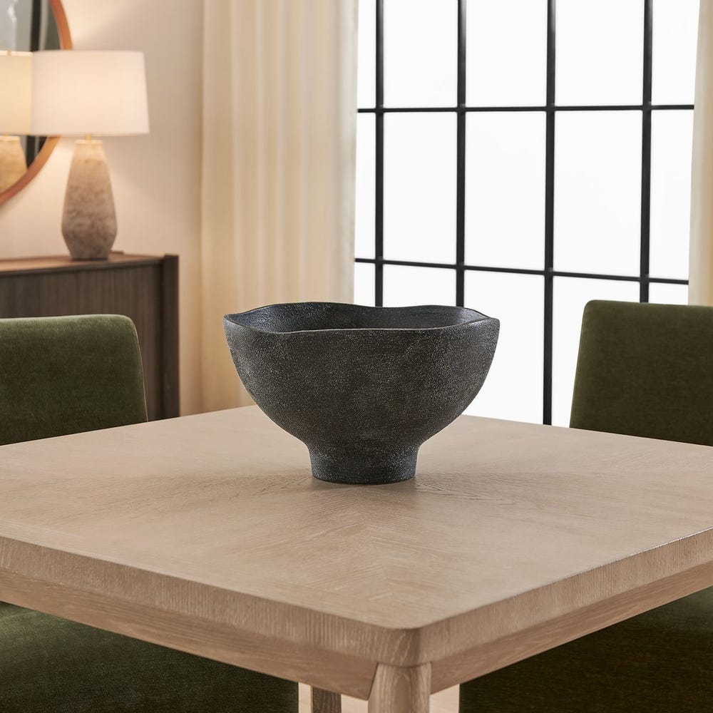 Uttermost Komorebi Matte Black Bowl ~ Indoor And Outdoor Use - Image 2