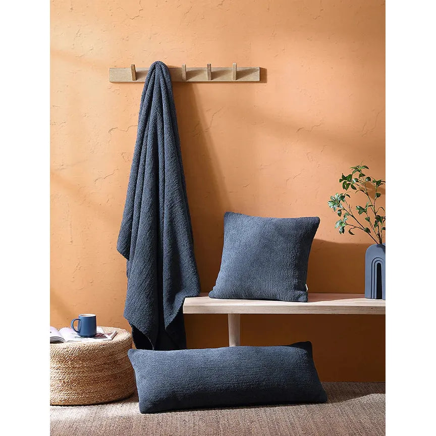 Sunday Citizen Midnight Blue Snug Lumbar Pillow 36 x 14 - Image 3
