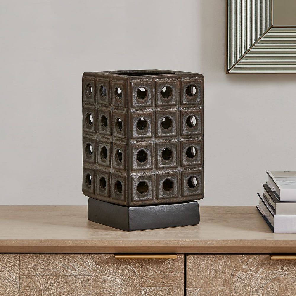 Uttermost Lattice Lantern Candleholder ~ Indoor And Outdoor Use - Image 1