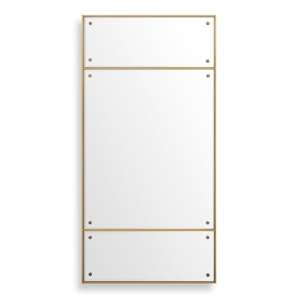 Uttermost Wrenton Polished Brass Rectangle Mirror - Image 3