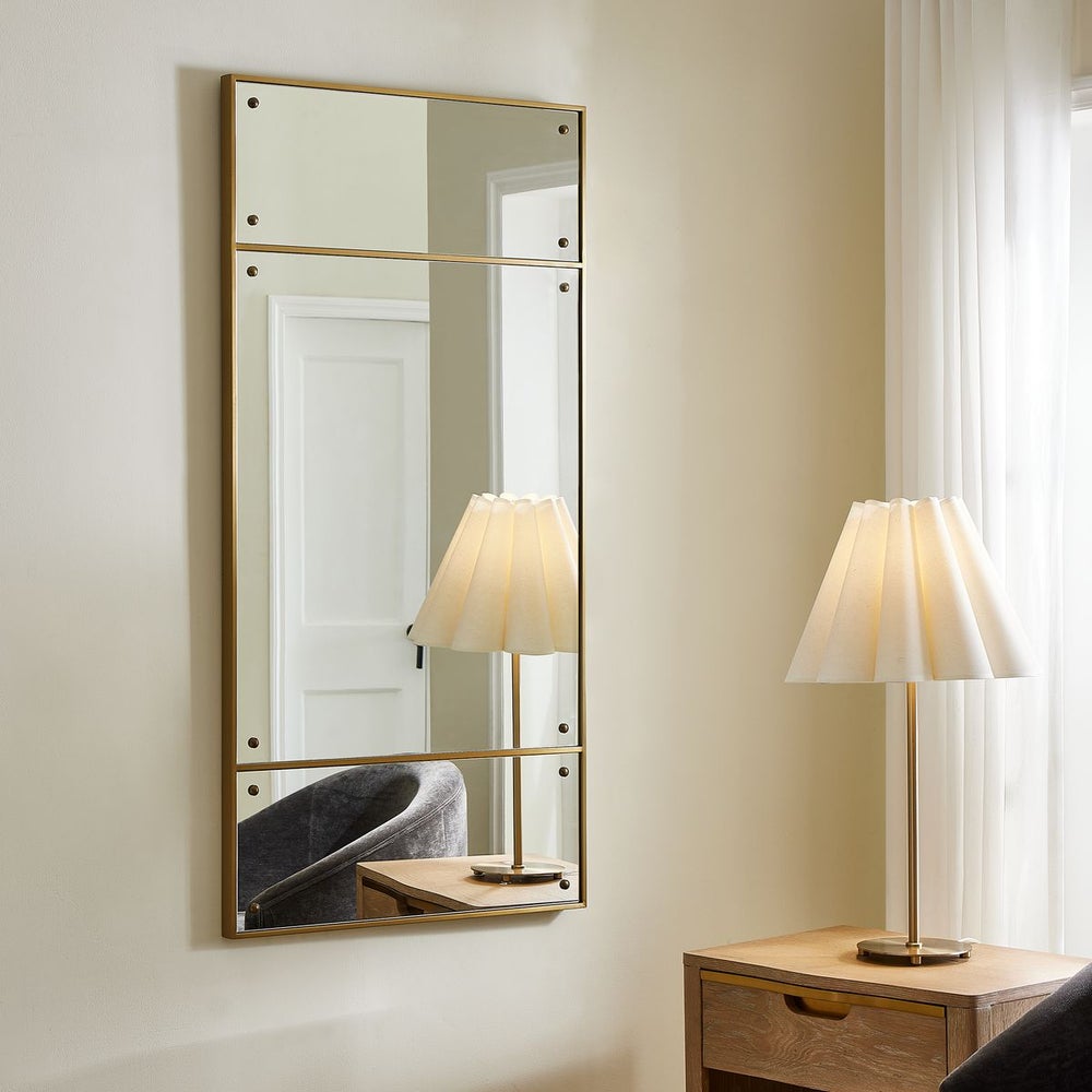 Uttermost Wrenton Polished Brass Rectangle Mirror - Image 1