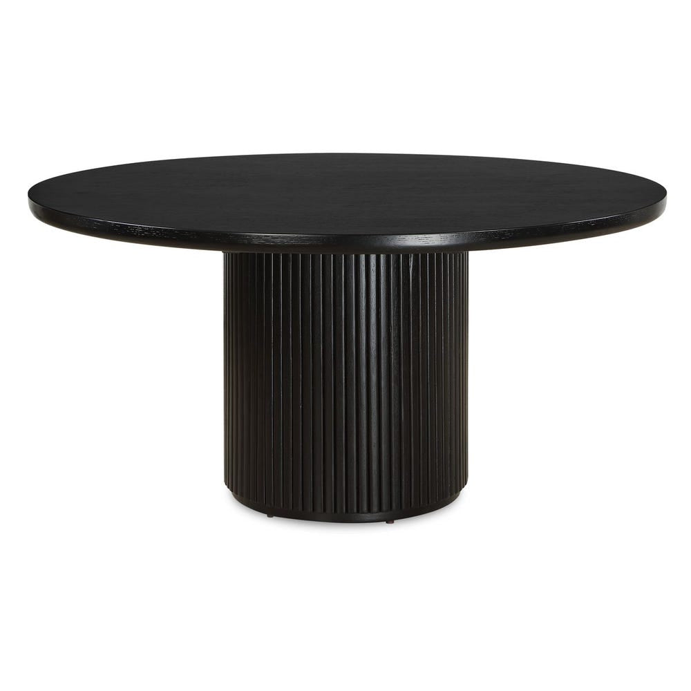 Uttermost Hersch Rich Black Oak Dining Table - Image 2