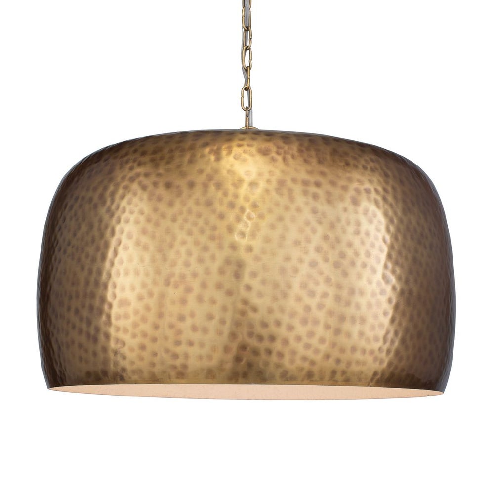 Uttermost Lemont Antique Brass 1 Light Pendant - Image 3