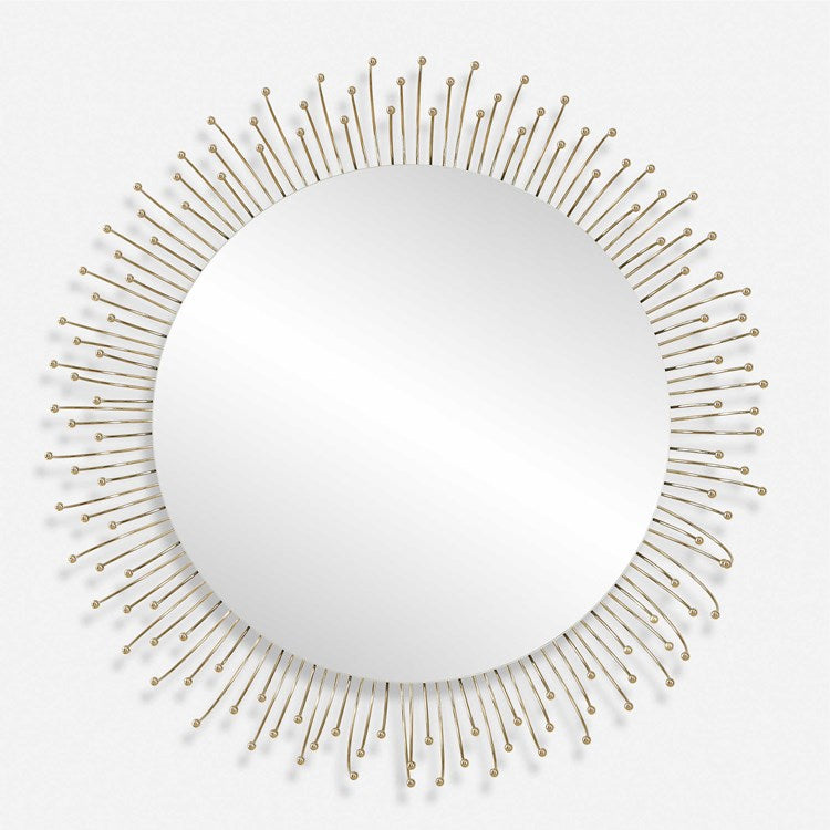 Uttermost Aga Gold Round Mirror - Image 2