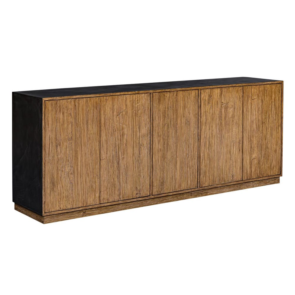 Uttermost Kelvin Mahogany 5 Door Cabinet - Image 2