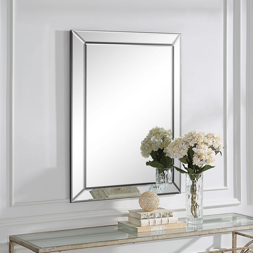 Casa Bella Living Elegant Frameless Beveled Mirror - Image 1