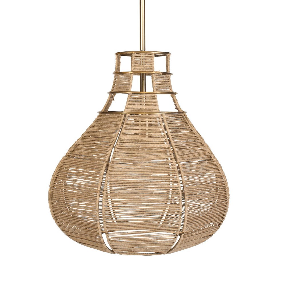 Uttermost Natural Beige Rope Hestia 1 Light Pendant - Image 3