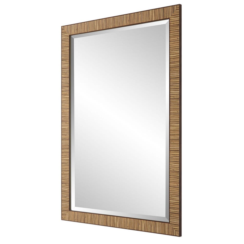 Casa Bella Living Coastal Natural Rattan Framed Mirror - Image 3