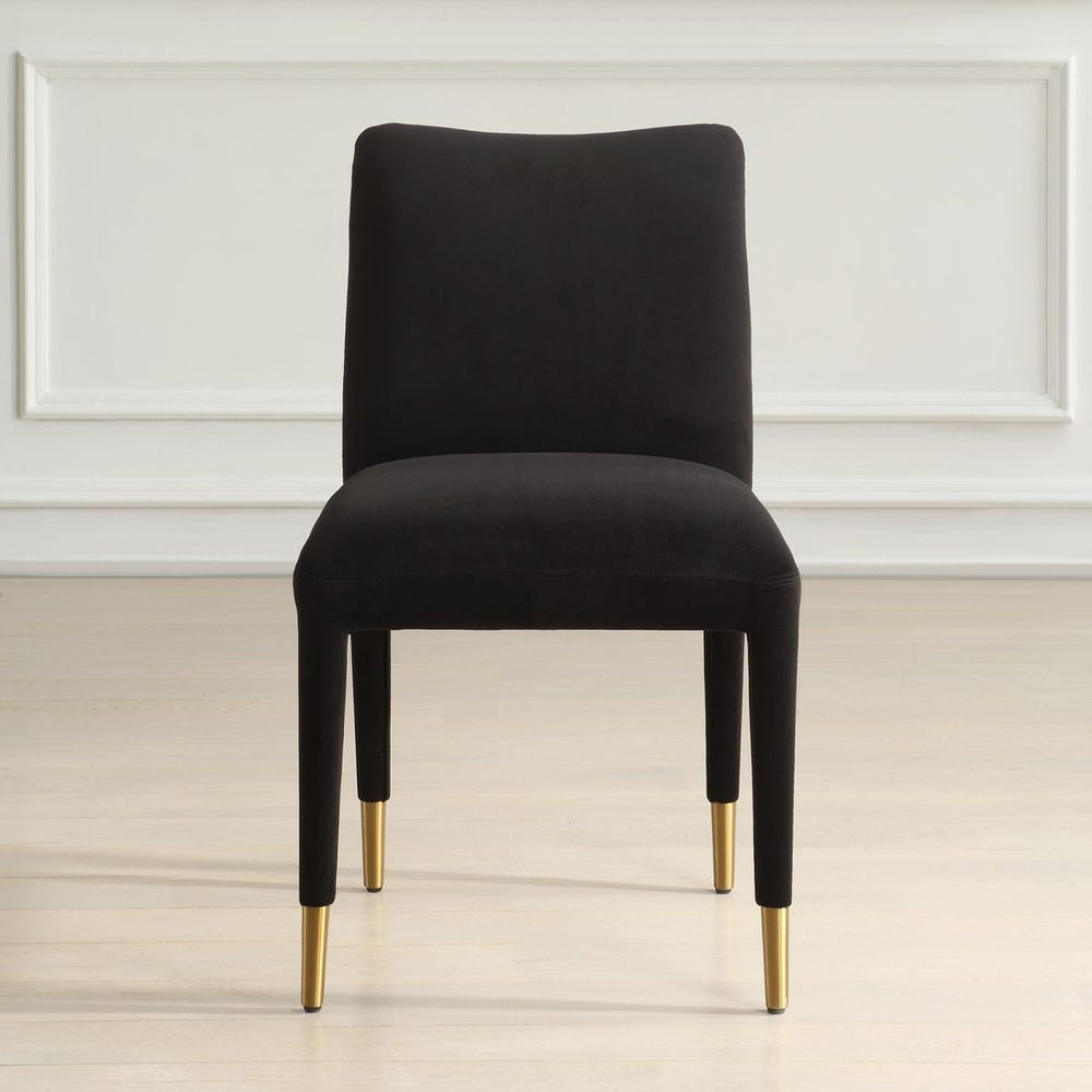 Uttermost Conifer Onyx Velvet Modern Dining Chairs ~ Set of 2 - Image 1