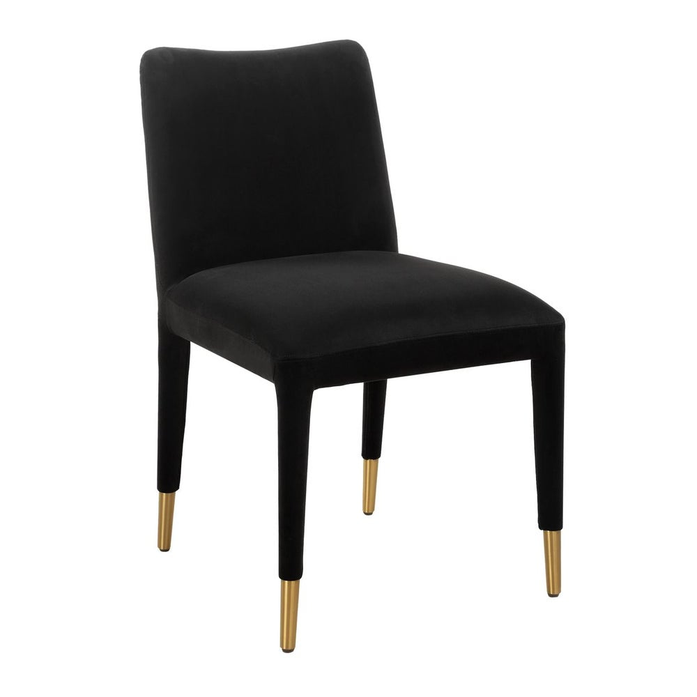 Uttermost Conifer Onyx Velvet Modern Dining Chairs ~ Set of 2 - Image 3