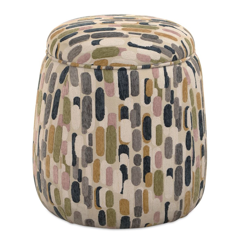 Uttermost Arem Blush, Mustard, Olive and Slate Storage Ottoman - Image 2