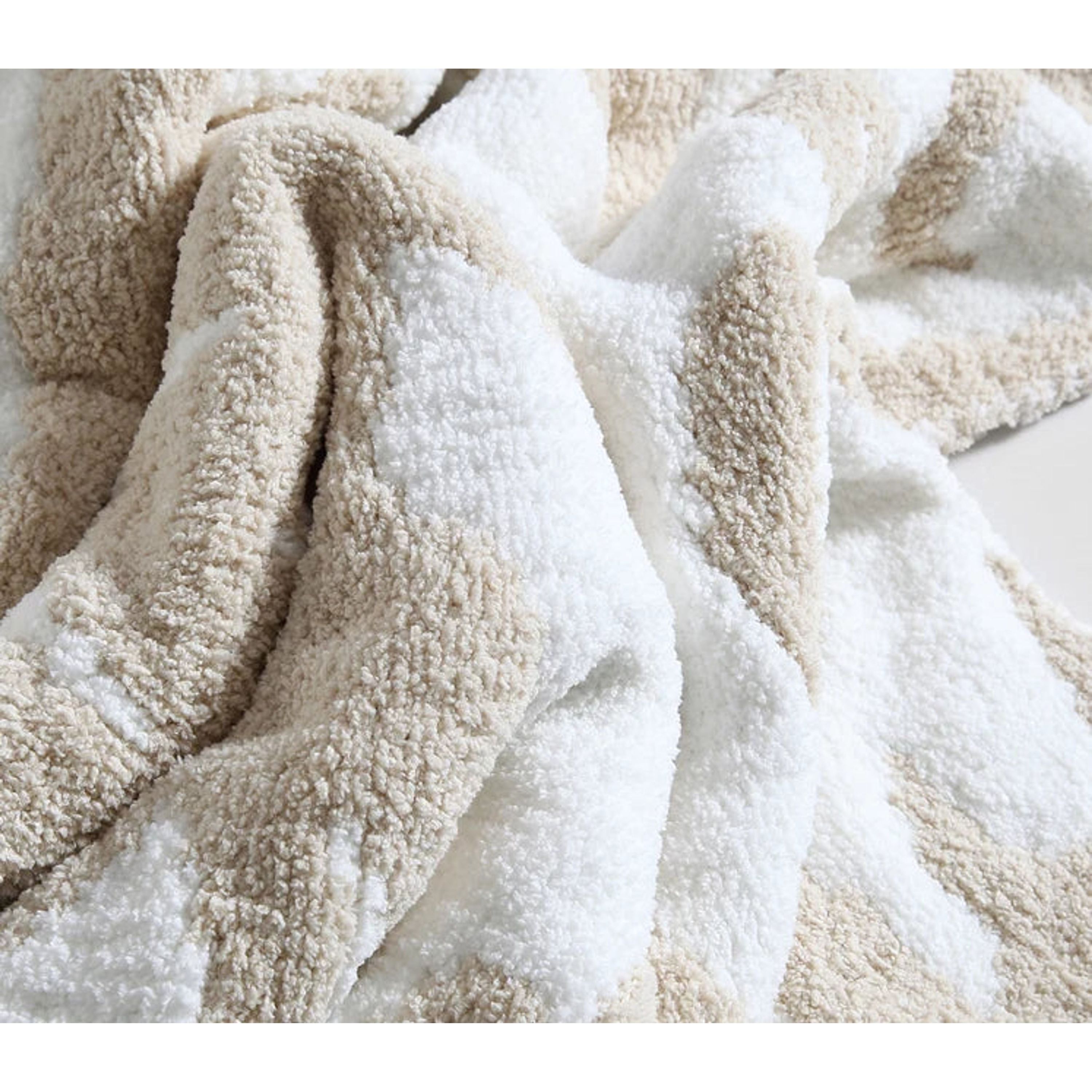 Sunday Citizen Casablanca Sahara Tan and Off White Throw - Image 2