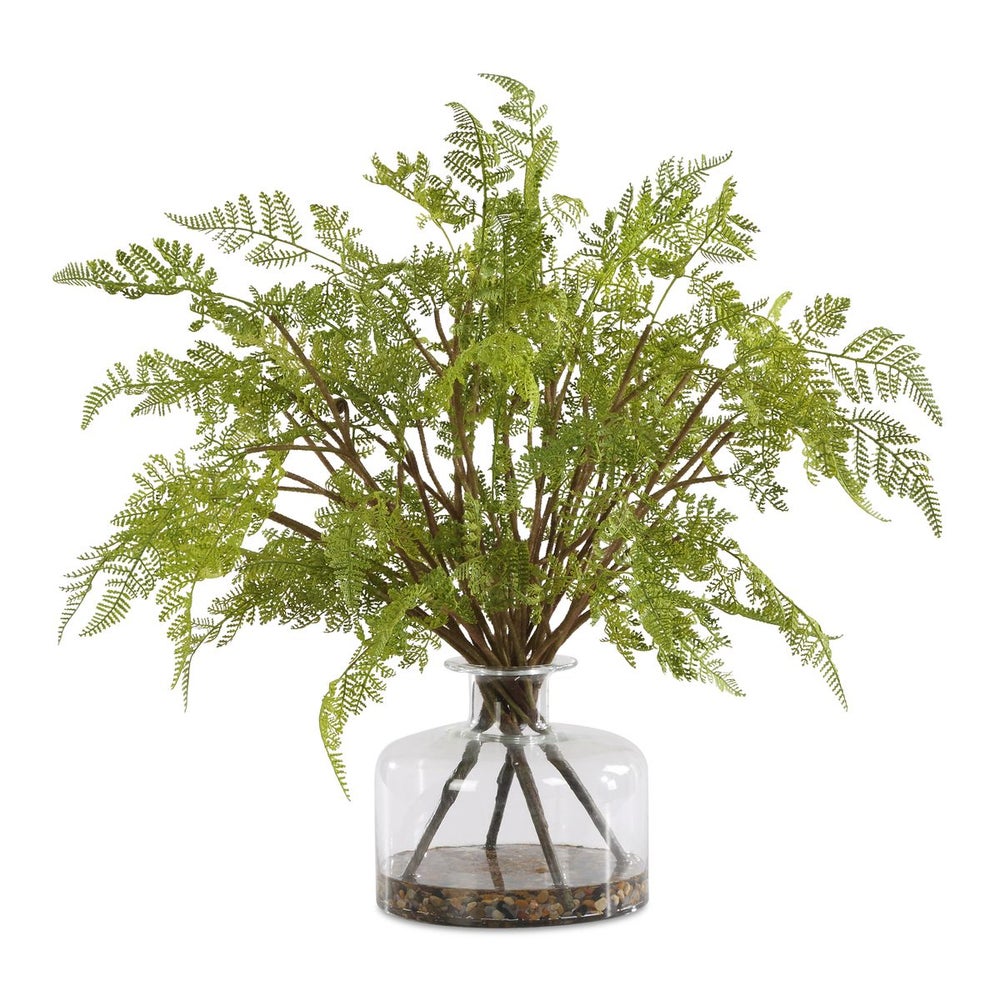 Uttermost Woodland Lush Fern Centerpiece In Glass Jar - Image 2