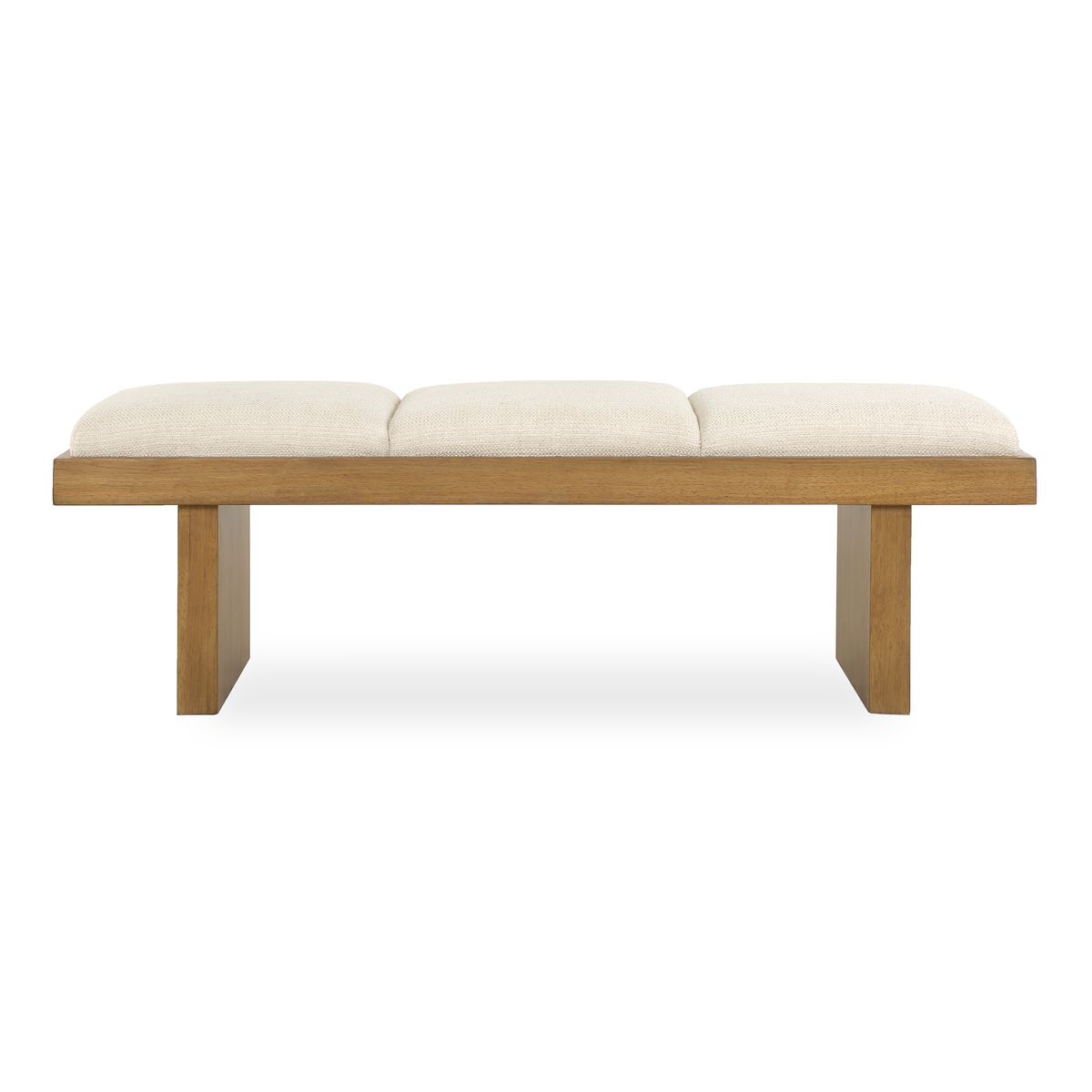 Uttermost Haden Ivory Boucle Bench - Image 3