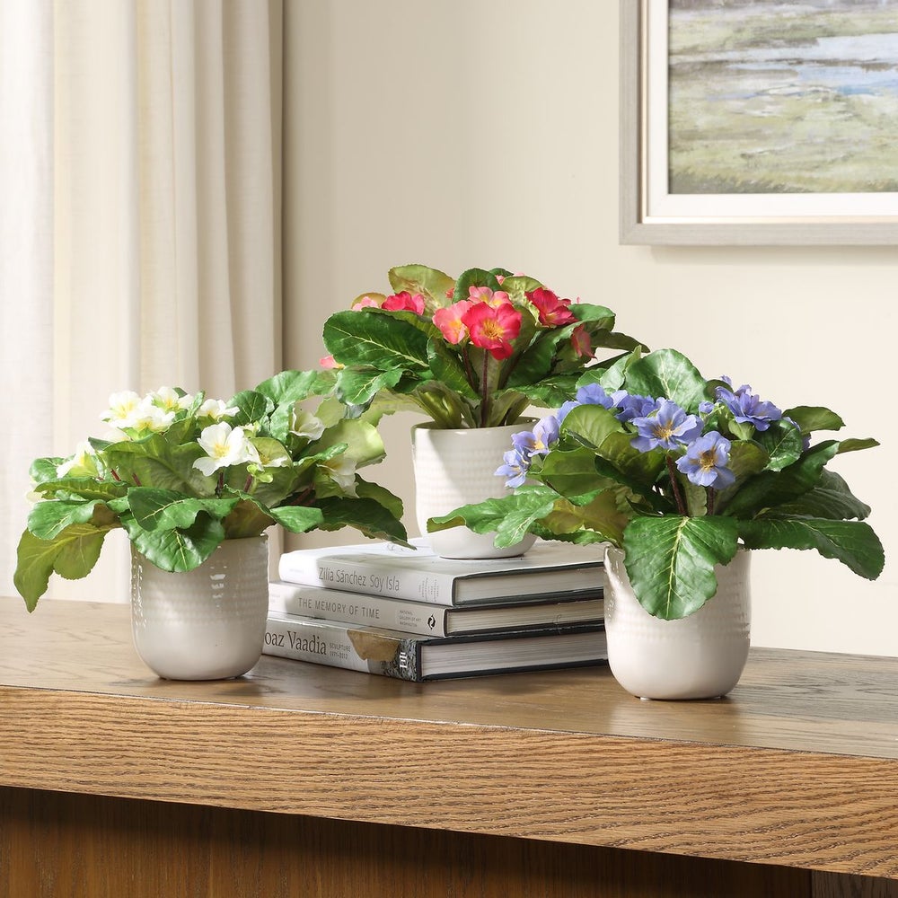 Uttermost Trilogy Set Of 3 Primrose Accents in Glazed Ceramic Containers - Image 1