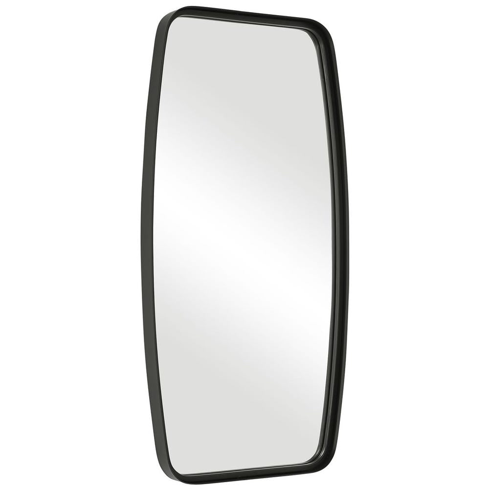 Casa Bella Living Thick Matte Black Metal Band Framed Mirror - Image 3