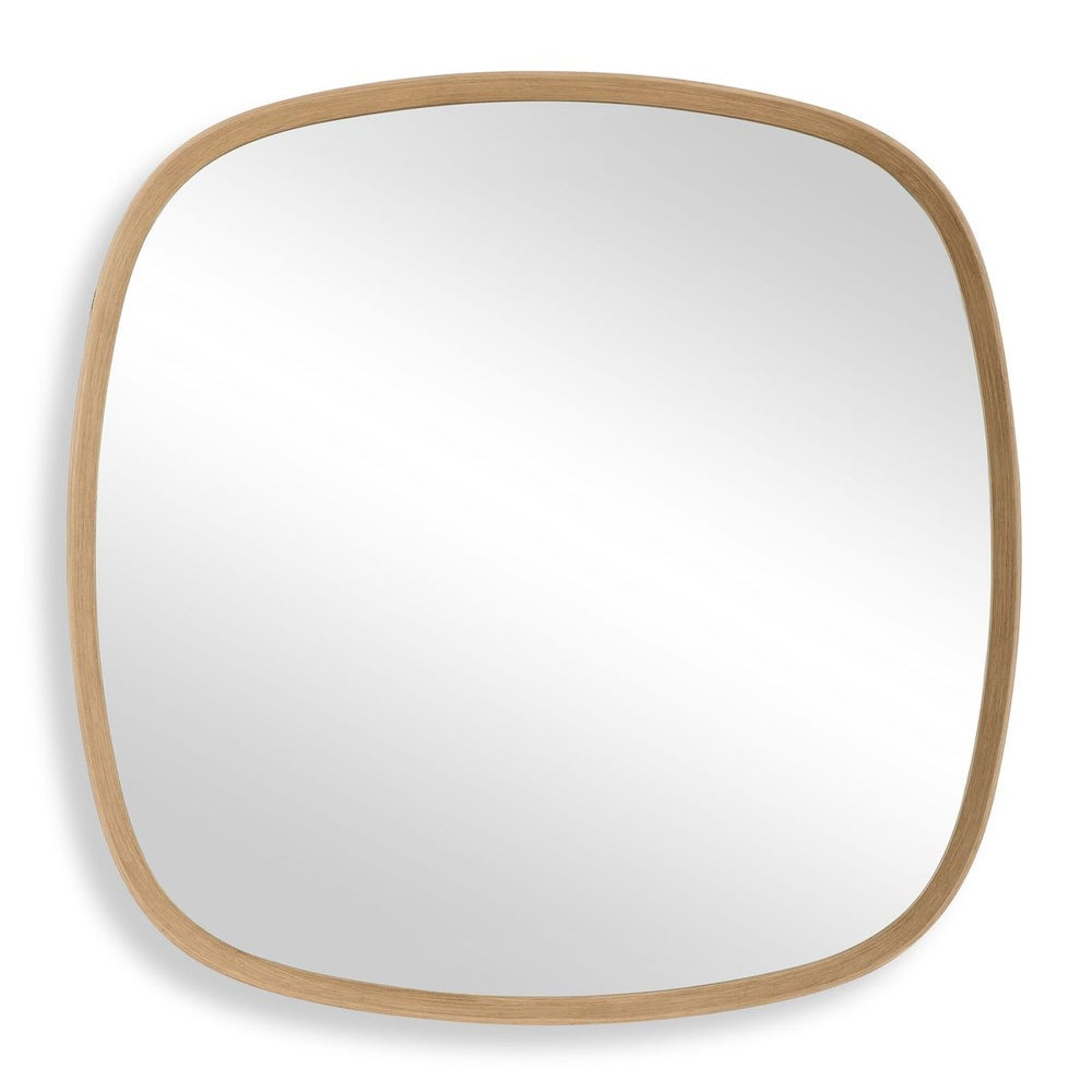 Uttermost Novell Natural Finish Pinewood Framed Round Mirror - Image 3