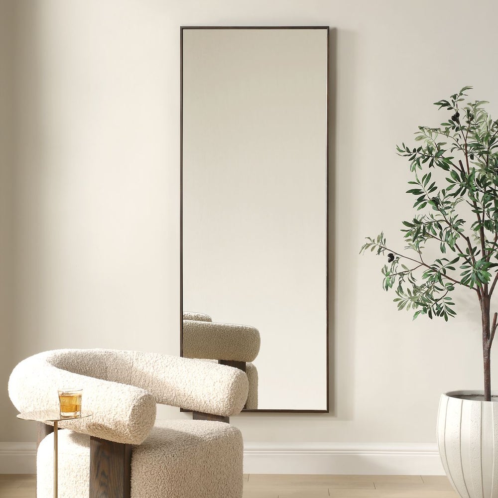 Uttermost Patterson Antique Bronze Dressing Mirror With Iron Frame - Image 1