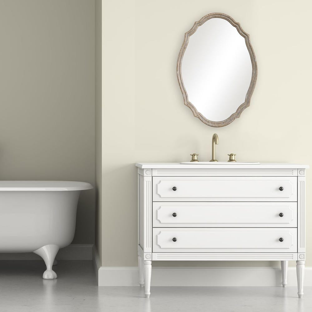 Casa Bella Living Metallic Gold With Light Antiquing Mirror - Image 2