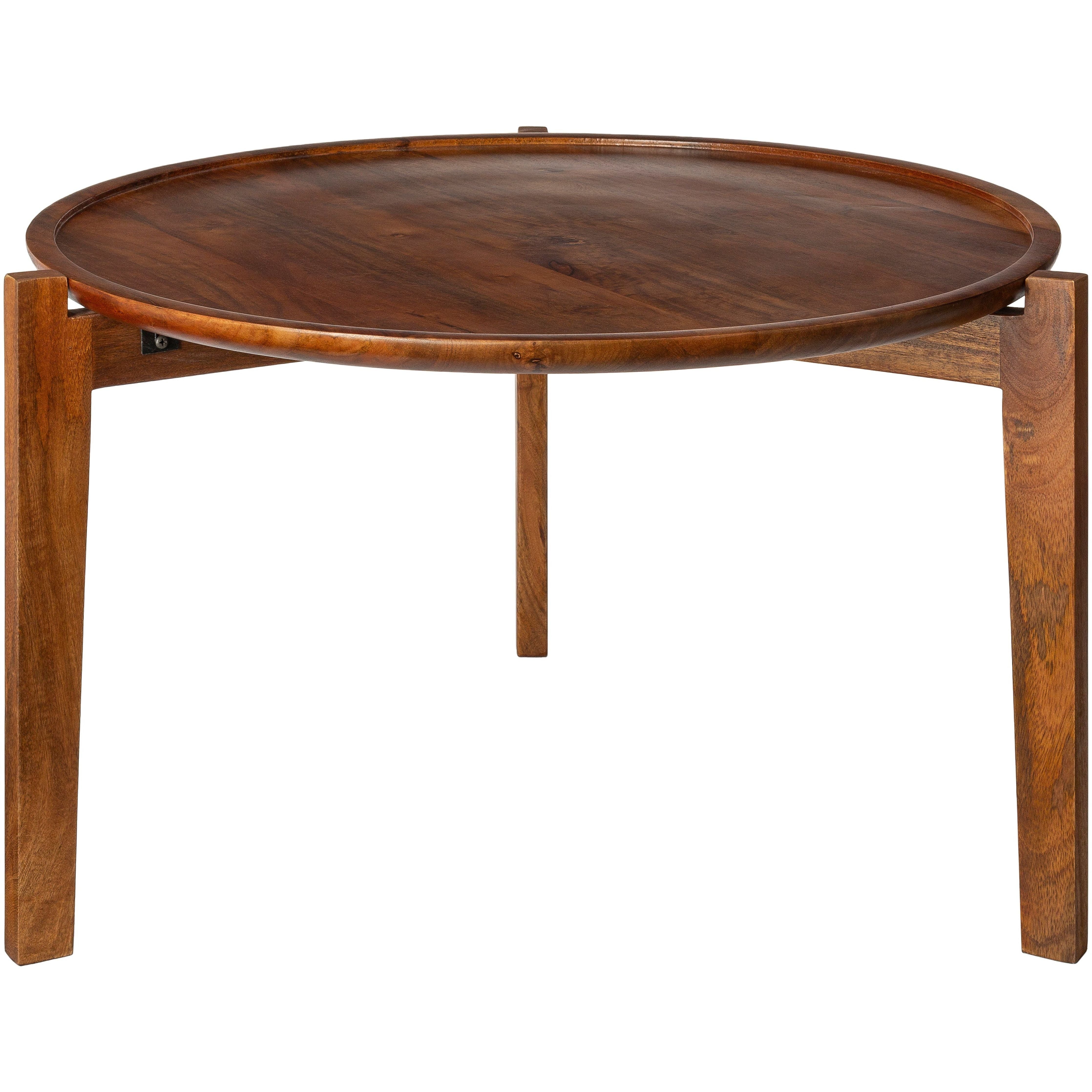Surya Abuja Modern Wood Round Coffee Table ABJ-001 - Image 2