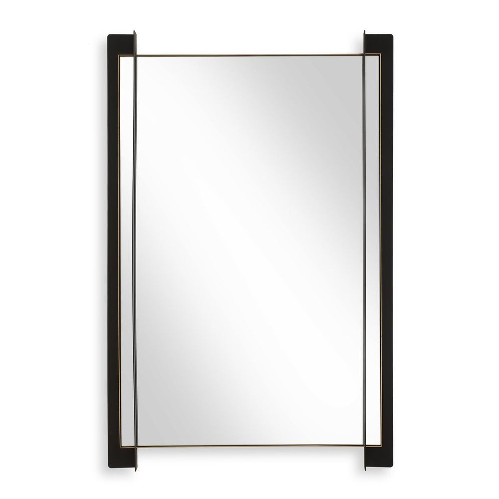 Uttermost Cunene Matte Black Industrial Elements Framed Mirror - Image 3