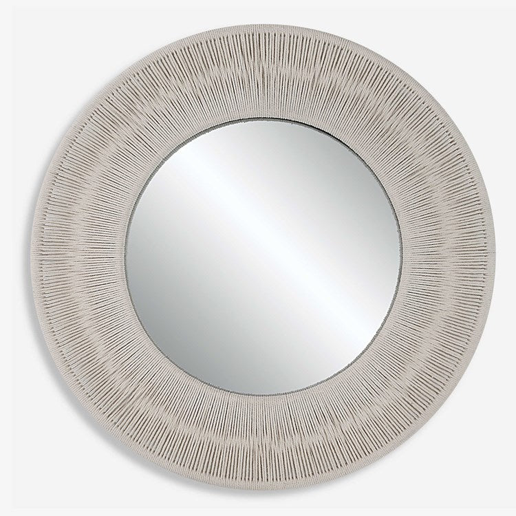 Uttermost Sailor’s Knot White Rope Small Round Mirror - Image 2