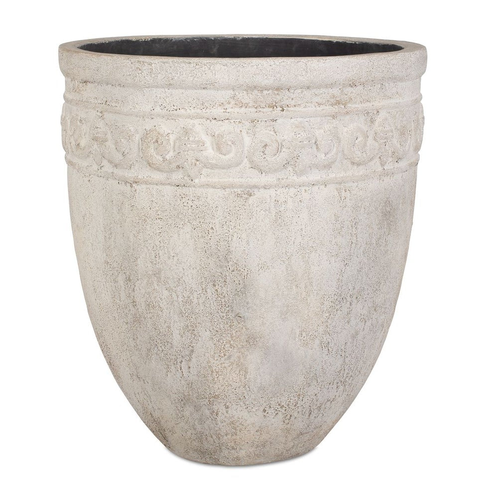 Uttermost Timeless Terrace Carved Planter Indoor and Outdoor Use - Image 1