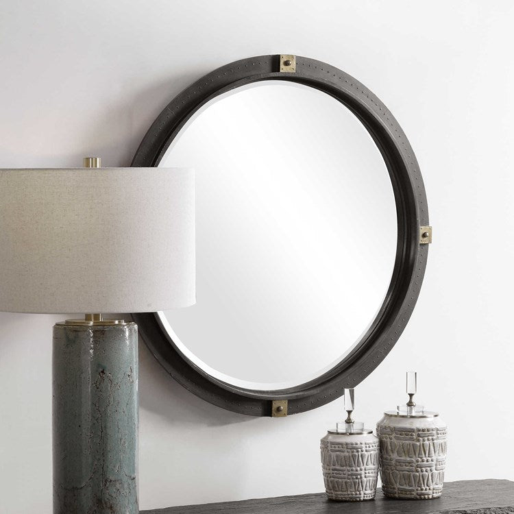 Uttermost Tull Round Mirror - Image 3