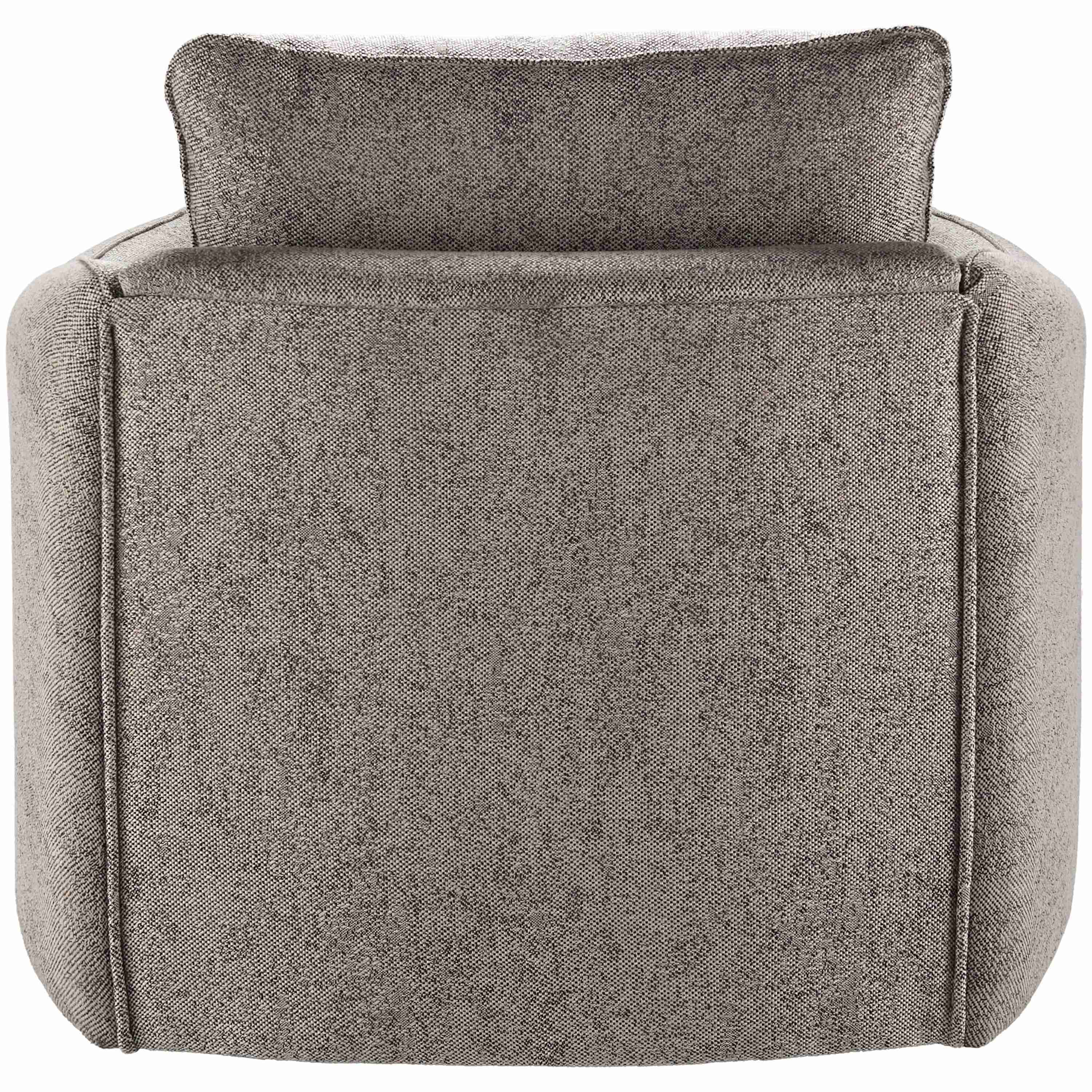 Surya Kelli Modern Charcoal Gray Swivel Chair - Image 2