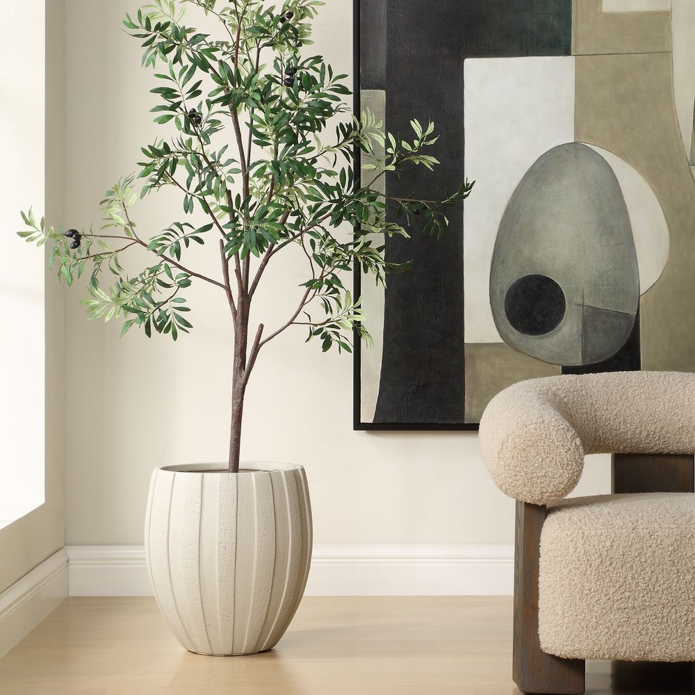 Uttermost Ridgehaven Sculpted Planter Indoor and Outdoor Use - Image 1