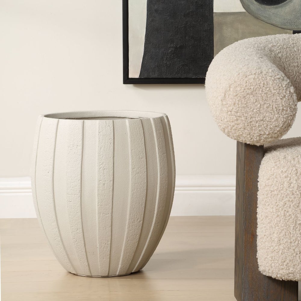 Uttermost Ridgehaven Sculpted Planter Indoor and Outdoor Use - Image 3